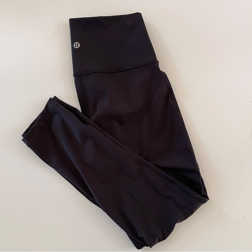 Lululemon Black Leggings with Mesh Detail - Picture 8 of 11